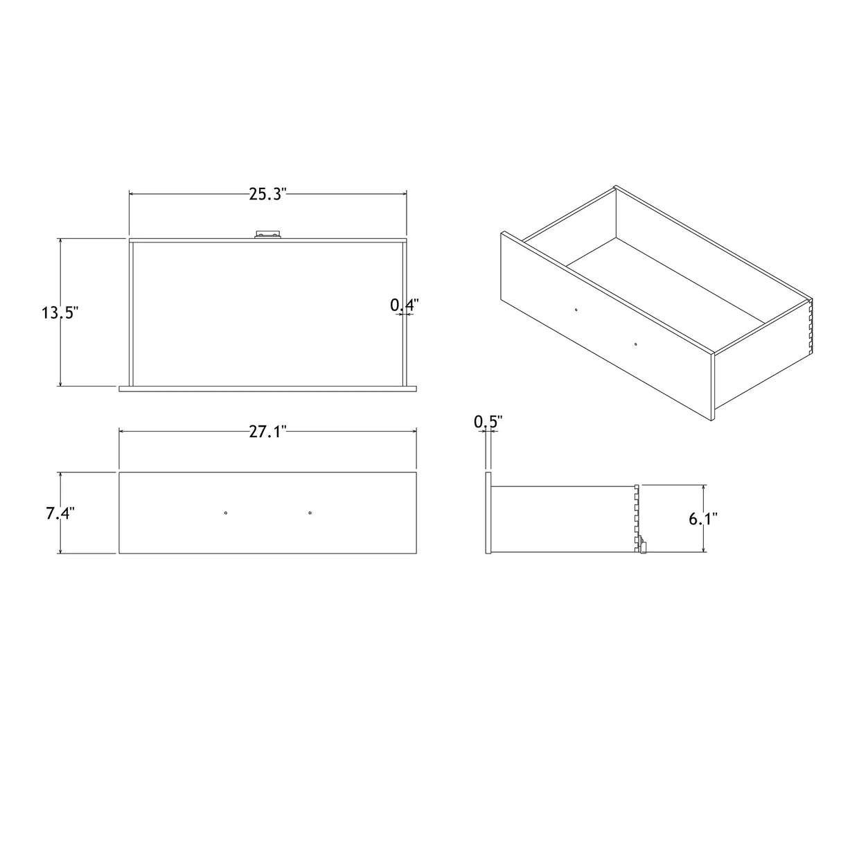 Adelaide - Chest 5 Drawer Storage Unit - Furniture Home Direct