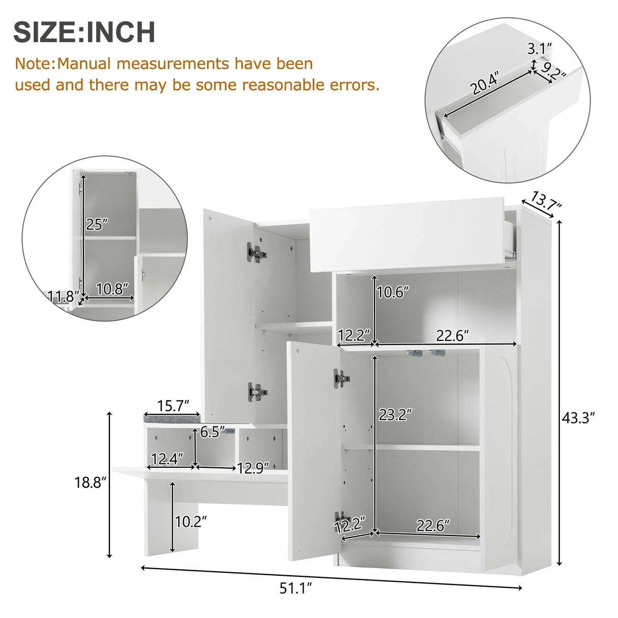 Elegant 2 In 1 Shoe Cabinets With Soft Cushion Versatile Shoe Rack Organizer With Adjustable Shelves - Furniture Home Direct