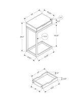 Accent Table, C - Shaped Contemporary Elegant Desig - Furniture Home Direct