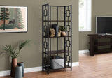 Bookshelf, Bookcase, Etagere, 4 Tier, For Office, Contemporary & Modern - Espresso - Furniture Home Direct