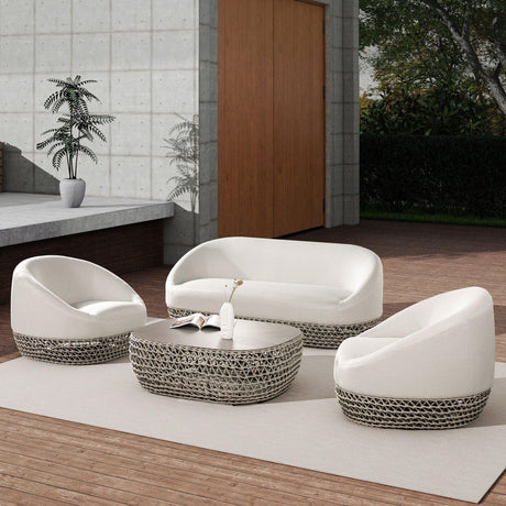 Willow - Upholstered Patio Deep Seating Sofa - Furniture Home Direct