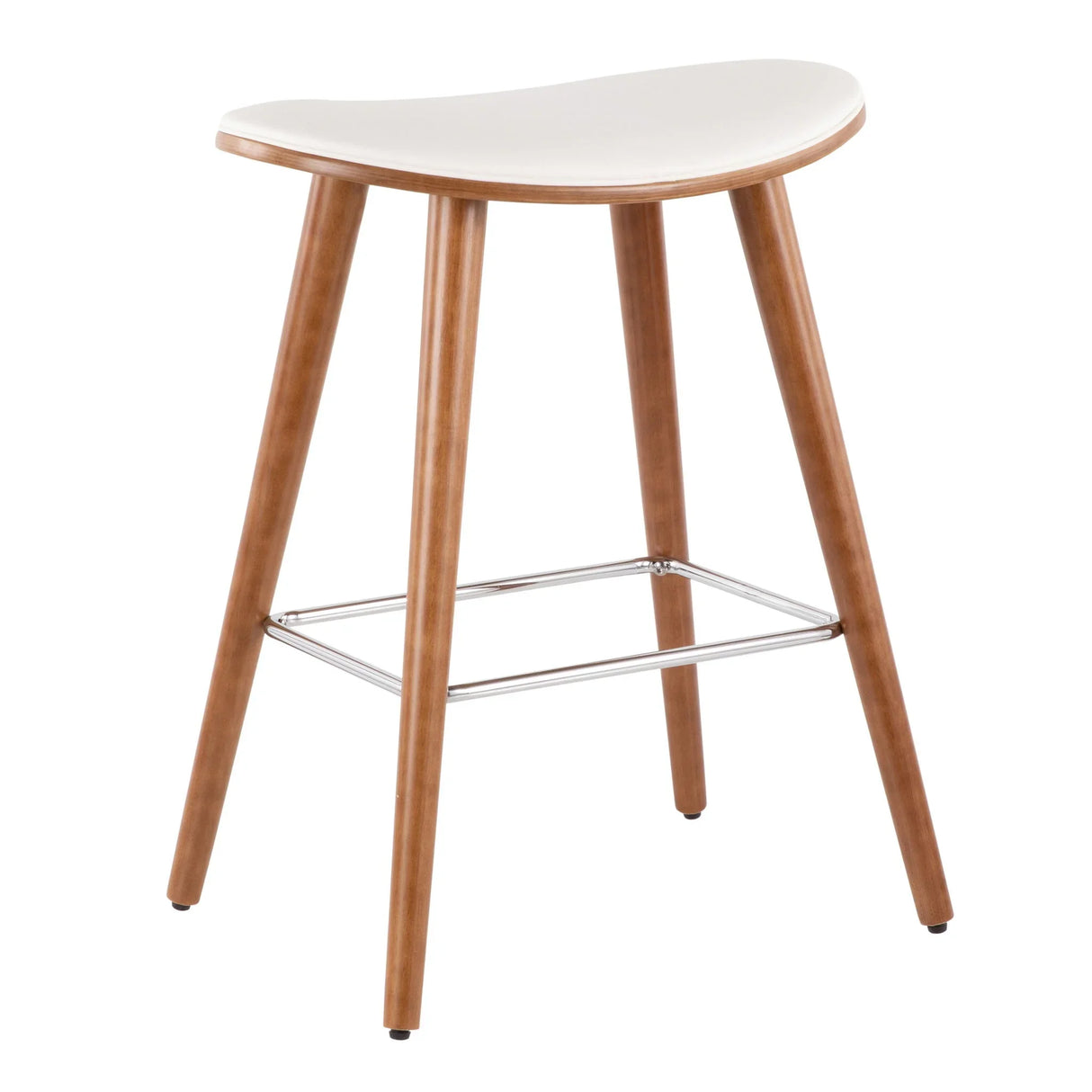 Saddle - Contemporary Counter Stool (Set of 2) - Furniture Home Direct