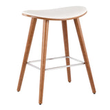 Saddle - Contemporary Counter Stool (Set of 2) - Furniture Home Direct