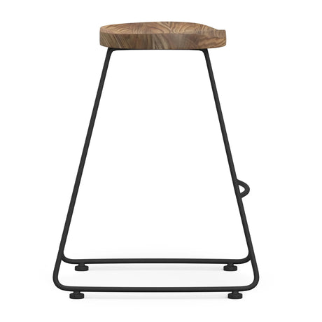 Amberly - Rustic Saddle Bar Stool (Set of 2) - Furniture Home Direct