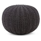 Shelby - Handcrafted Hand Knit Round Pouf - Furniture Home Direct