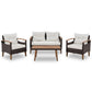 4 Piece Garden Furniture, Patio Seating Set - Furniture Home Direct