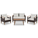 4 Piece Garden Furniture, Patio Seating Set - Furniture Home Direct