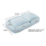 Contemporary Folding Sofa Chair With 5 Adjustable Positions For Gaming, Meditation, And Relaxation - Furniture Home Direct