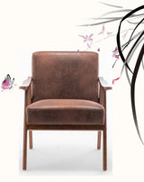 Accent Chair, Classic Mid Century Modern For Extra Seating - Furniture Home Direct