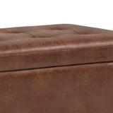 Cosmopolitan - Upholstered Storage Ottoman - Furniture Home Direct