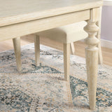 Amonia - 5 Piece Dining Set, Turned-Leg Dining Table With 4 Tufted Chairs - Beige Brown - Furniture Home Direct