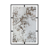 Rectangle Antiqued Wall Mirror Wall Mirror With Metal Frame, Home Wall Decor, Bedroom Living Room Entryway Wall Accent - Black - Furniture Home Direct