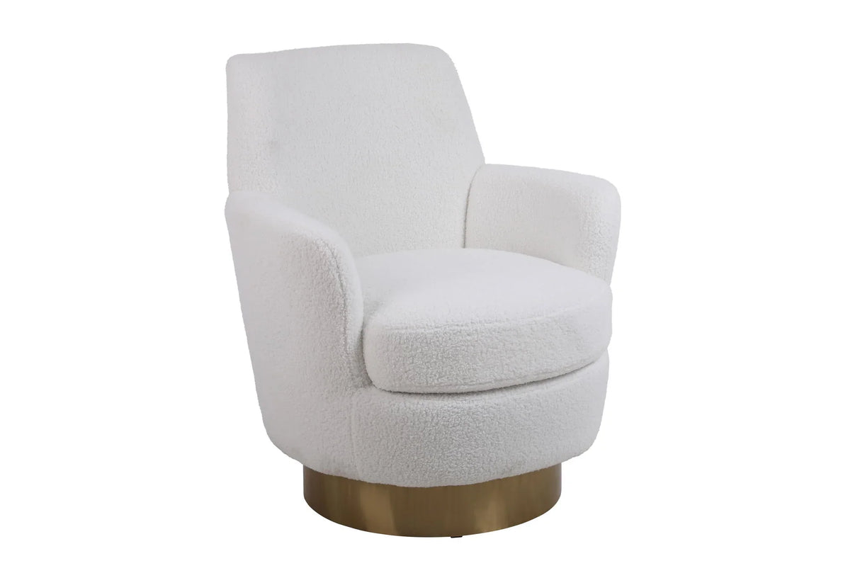 Teddy Swivel Barrel Chair, Swivel Accent Chairs Armchair For Living Room - Furniture Home Direct