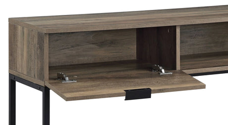 Galeno - Legs Writing Desk - Rustic Oak / Black - Furniture Home Direct