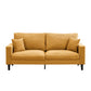 Modern Upholstered 3 Seat Sofa, High Resilience - Furniture Home Direct