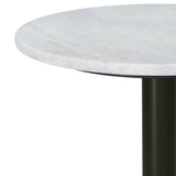 Evans - Marble Side Table - White - Furniture Home Direct