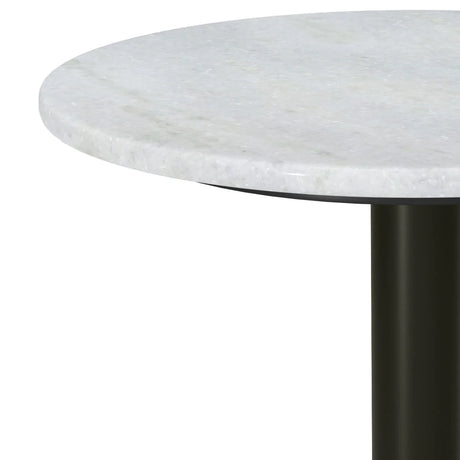Evans - Marble Side Table - White - Furniture Home Direct