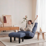 Adjustable Japanese Reclining Floor Chair Sofa With Metal Frame For Living Room - Furniture Home Direct