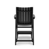 Modern Counter Chair Sleek HDPE Poly Lumber For Dining, Patio, And Garden Comfort - Furniture Home Direct