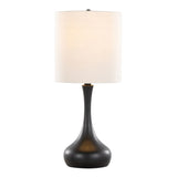 Genie - Contemporary Table Lamp (Set of 2) - Matte Black / Oatmeal - Furniture Home Direct