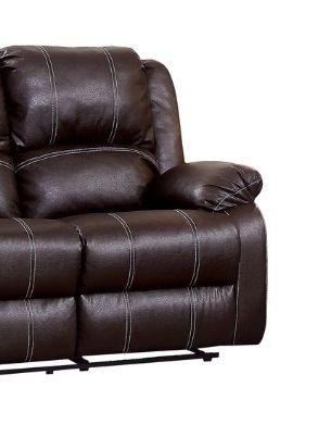 Zuriel - Synthetic Leather Recliner Loveseat - Furniture Home Direct