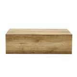 Coffee Table Minimalist Rectangular Design Light Wood - Furniture Home Direct