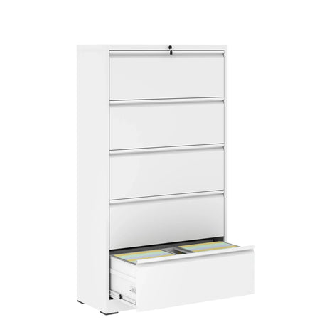 Premium Drawer Metal Lateral File Cabinet With Lock - Furniture Home Direct