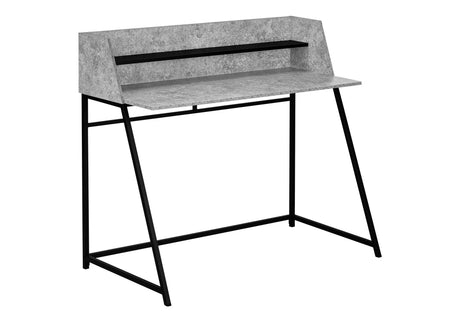 Computer Desk For Home Office, Laptop, Storage Shelves, Marble Look Contemporary & Modern - Furniture Home Direct