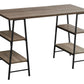 Computer Desk For Home Office, Storage Shelves, Industrial Design - Furniture Home Direct