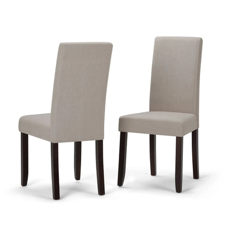 Acadian - Upholstered Parson Dining Chair (Set of 2) - Furniture Home Direct