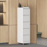 Drawer Metal Locking Vertical File Cabinet With Wheels Heavy Duty Lockable Storage - Furniture Home Direct