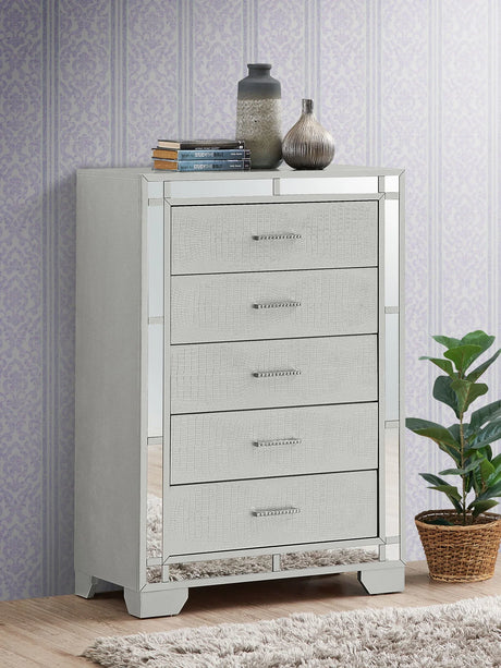 Madison - Chest - Silver Champagne - Furniture Home Direct