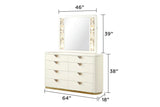 Queen Bedroom Set Modern Upholstered 4 Piece Soft Beige - Furniture Home Direct