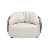 Harper - Barrel Upholstered Patio Deep Seating Armchair Axroma Olefin - Oat Beige - Furniture Home Direct
