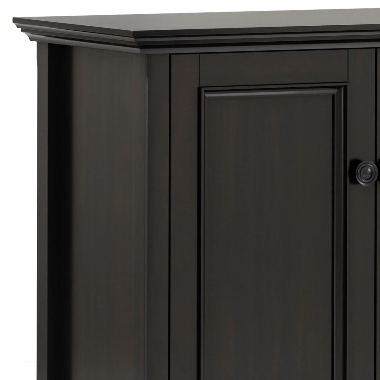 Amherst - Wide 4 Door Storage Cabinet - Hickory Brown - Furniture Home Direct