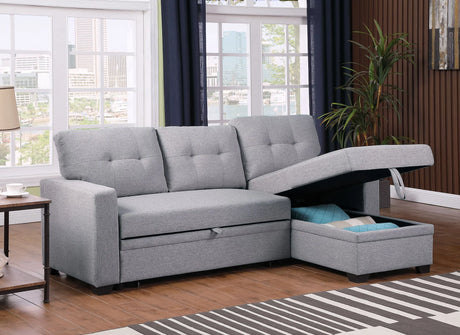 Upholstered Pull Out Sectional Sofa With Chaise - Furniture Home Direct