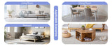 Coffee Table Set Hexagonal Wood Open Shelves Modern Wood - Furniture Home Direct