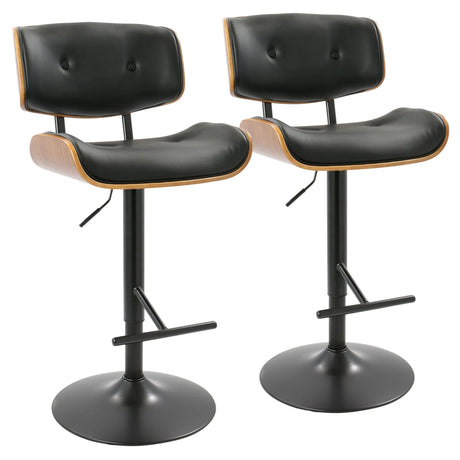 Lombardi - Mid Century Modern Adjustable Barstool - Furniture Home Direct