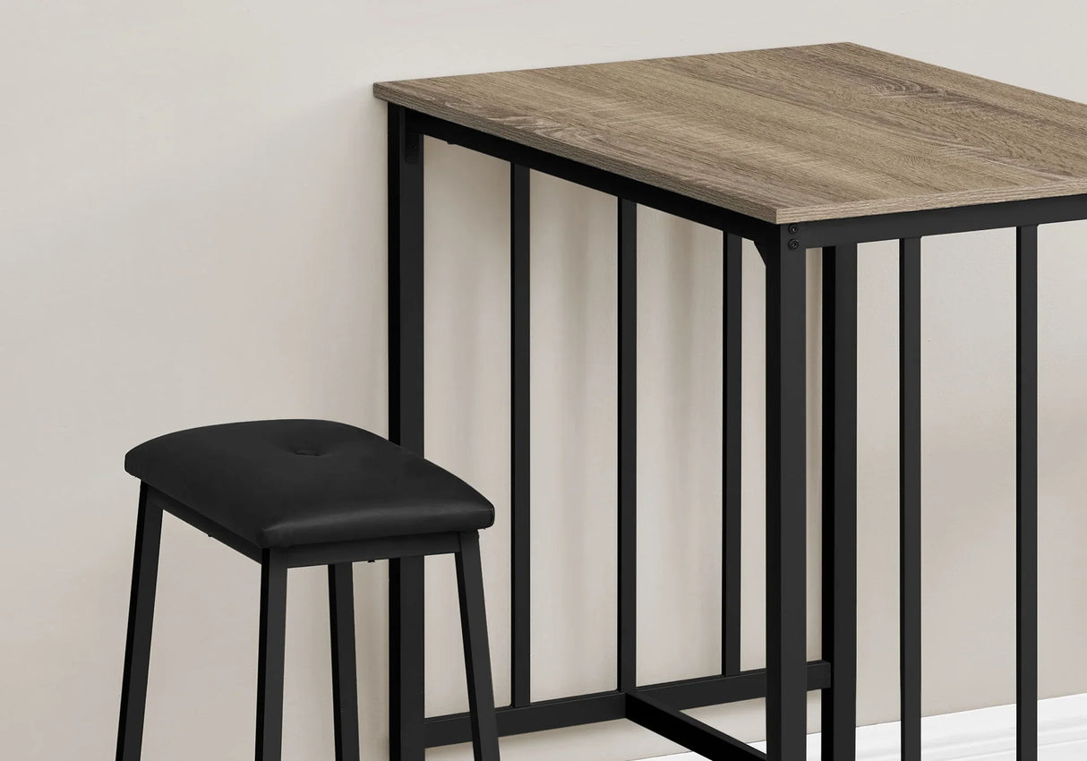 3 Pieces Dining Set, Counter Height, Rectangular, Small, Contemporary & Modern - Furniture Home Direct