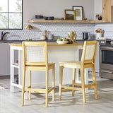 Transitional Counter Stool (Set of 2) - Natural - Furniture Home Direct