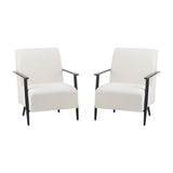 Modern Lounge Chair With Polyester Upholstery