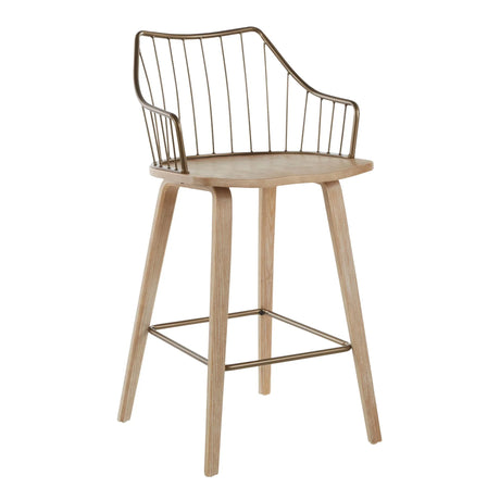 Winston - Farmhouse Counter Stool - Furniture Home Direct