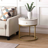 Modern Round Table With Drawers - Furniture Home Direct