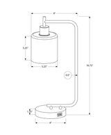 Lighting, Table Lamp, USB Port Included, Glass Shade, Modern - Black - Furniture Home Direct