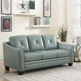 Modern Tufted Leather Sofa - Furniture Home Direct