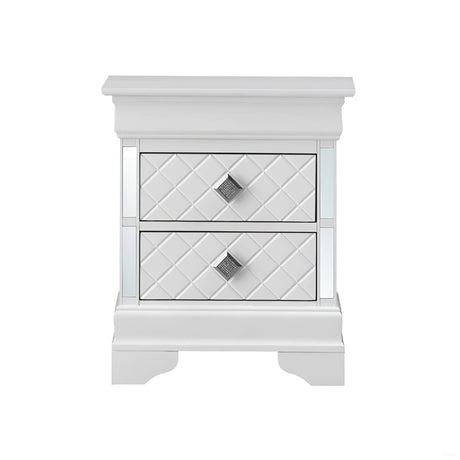 Verona - Accent Nightstand - Silver Champagne - Furniture Home Direct