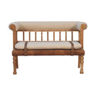 Strapped Hallway Bench - Furniture Home Direct