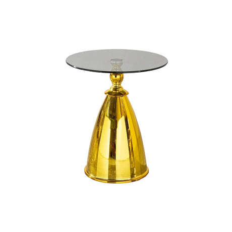 Modern Living Room Coffee Table With Tempered Glass Carbon Steel - Gold - Furniture Home Direct