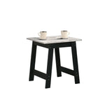 Kenzo - End Table With Faux Marble Top Finish - Black - Furniture Home Direct