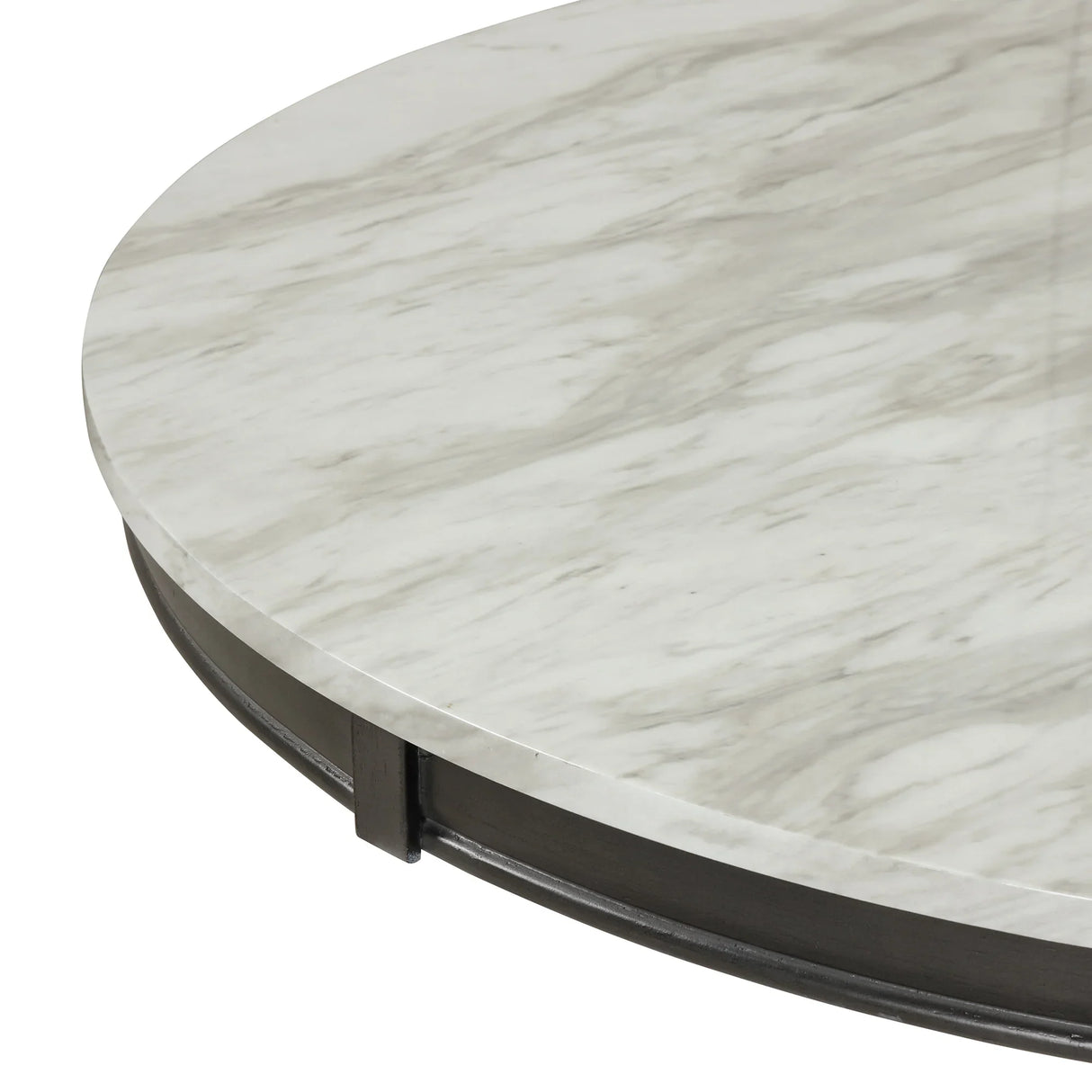 Dining Set Marble Table With Upholstered Chairs Gray - Furniture Home Direct